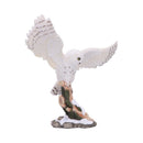 Snowfall Majestic Owl In Winter Scene 18cm 4