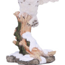 Snowfall Majestic Owl In Winter Scene 18cm 6