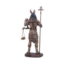 Bronzed Anubis Figurine a Guardian of the Tombs Symbol Justice 26.5cm 3