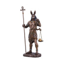Bronzed Anubis Figurine a Guardian of the Tombs Symbol Justice 26.5cm