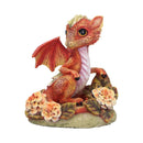 Marigold Flower Dragon Figurine 11cm