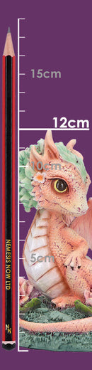 Carnation Flower Dragon Figurine 12cm 8