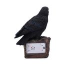 Ravens Cry with Motion Activated Sound Resin Statue 18cm 3