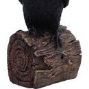 Ravens Cry with Motion Activated Sound Resin Statue 18cm 6