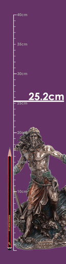 Poseidon Greek God of the Sea Figurine 25.2cm 8