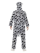 Dalmatian Costume Adult White Black Jumpsuit