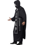 Dark Arts Ritual Costume Adult One Size Black Hooded Robe Belt