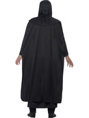 Dark Arts Ritual Costume Adult One Size Black Hooded Robe Belt