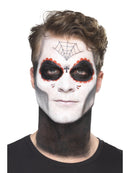 Day Of The Dead Senor Bones Make Up Kit Grease Transfers Face Paint Crayon Tash Applicators 7