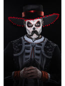 Day Of The Dead Senor Bones Make Up Kit Grease Transfers Face Paint Crayon Tash Applicators 4