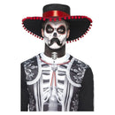 Day Of The Dead Se±or Bones Make Up Kit Aqua Adult Black White_2 