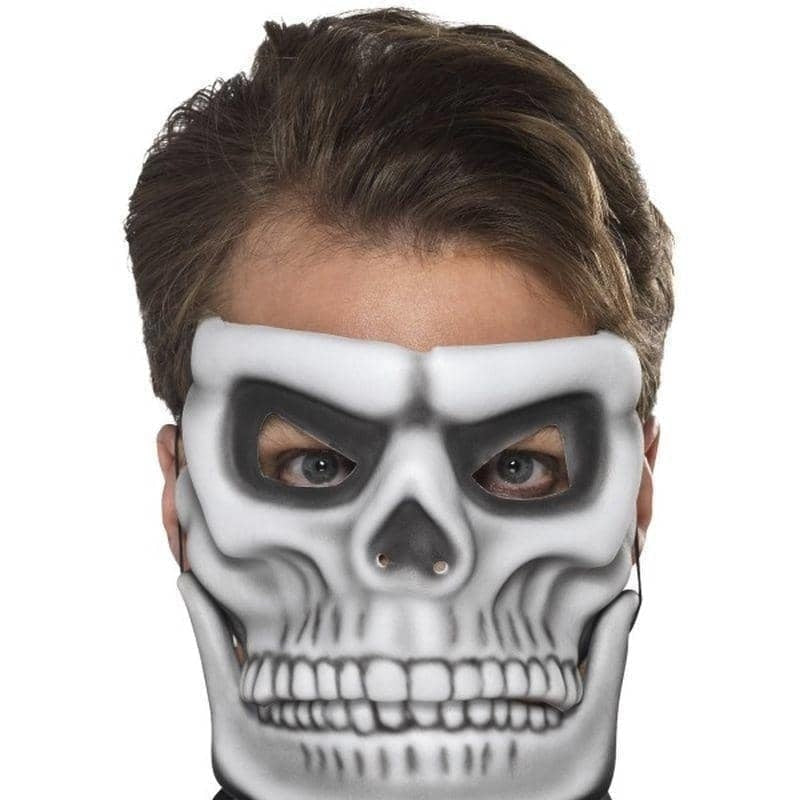 Day Of The Dead Skeleton Mask Adult White_1 sm-44919