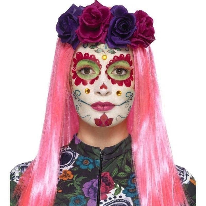 Day Of The Dead Sweetheart Make Up Kit Aqua Adult Neon_1 sm-44964