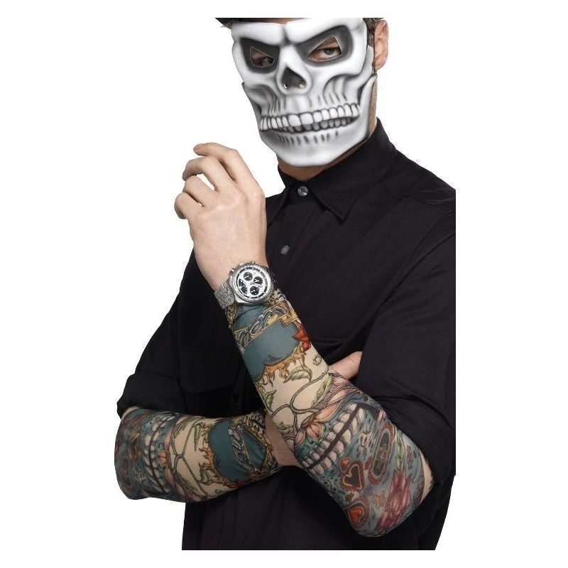 Day Of The Dead Tattoo Sleeve Adult Multi_2 