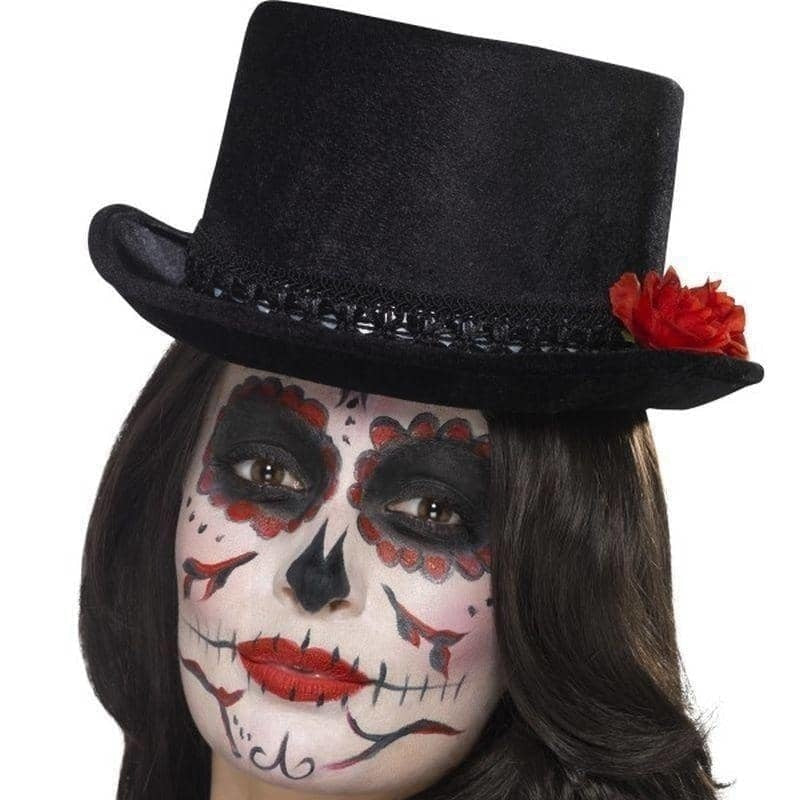 Day Of The Dead Top Hat Adult Black_1 sm-44638