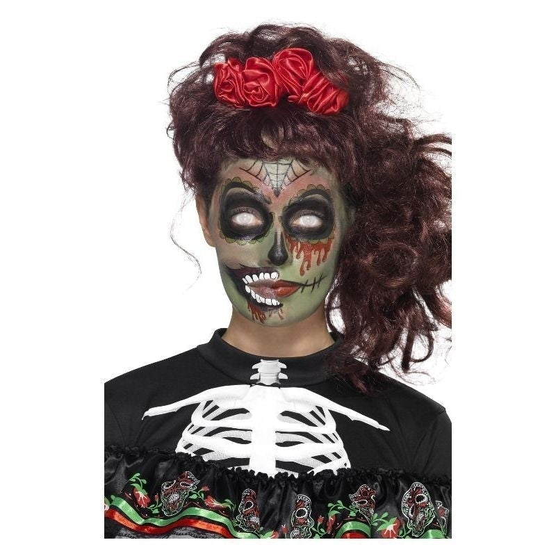 Day Of The Dead Zombie Make Up Kit Grease Adult Multi_2 