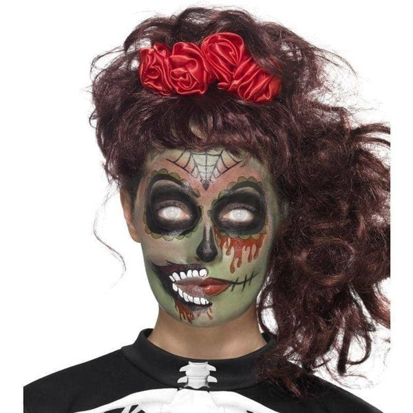 Day Of The Dead Zombie Make Up Kit Grease Adult Multi