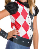 Harley Quinn Costume Kids DC Superhero Girls 3 rub-620744L MAD Fancy Dress