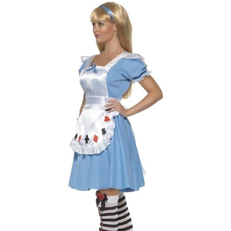 Deck Of Cards Girl Costume Ladies Alice In Wonderland Adult Blue White_3 sm-39474S