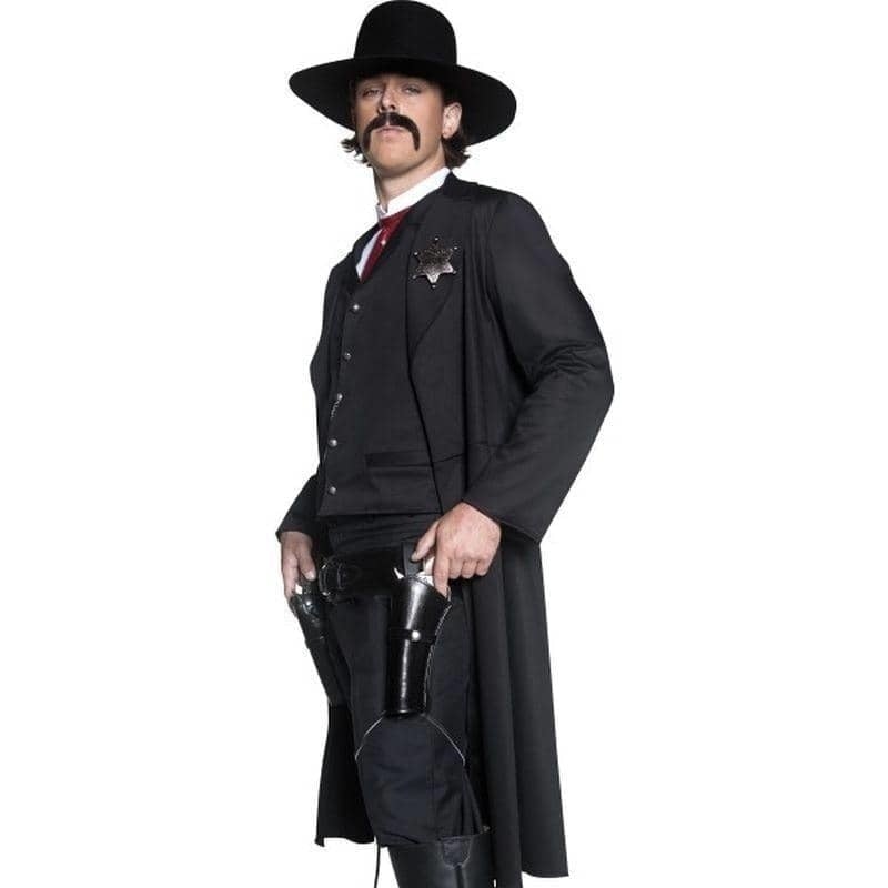 Deluxe Authentic Western Sheriff Costume Adult Black_3 
