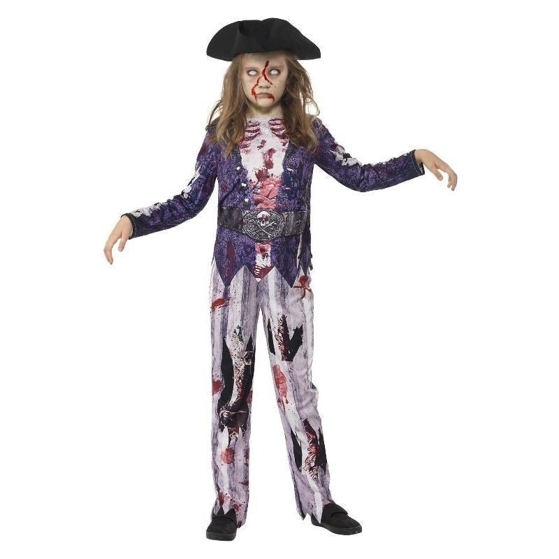 Deluxe Jolly Rotten Pirate Girl Costume Kids Blue_4 sm-45620T