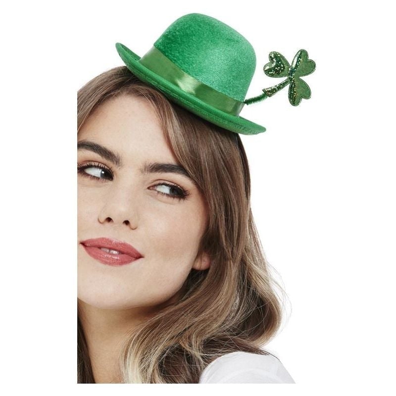 Deluxe Paddys Day Mini Bowler Hat Velour_1 sm-51121