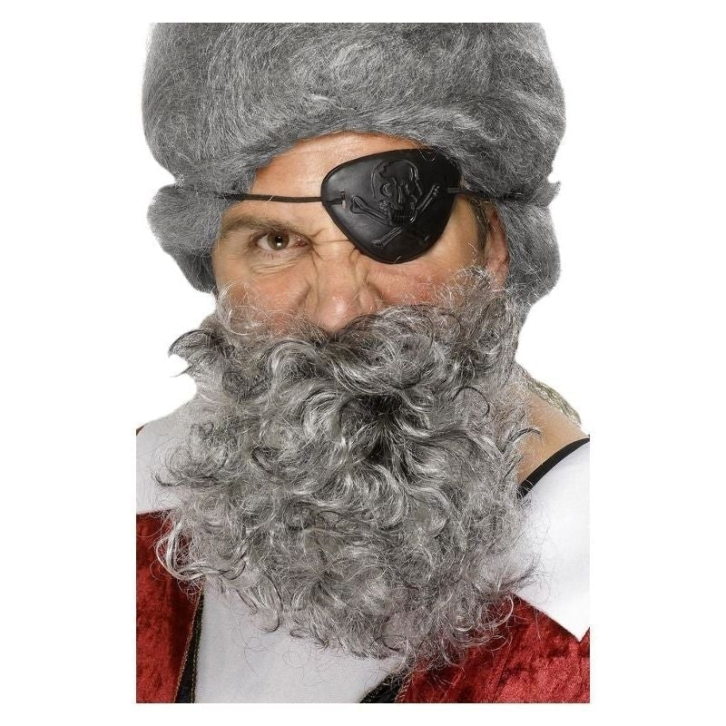 Deluxe Pirate Beard Adult Light Grey_2 