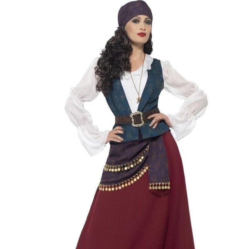 Deluxe Pirate Buccaneer Beauty Costume Adult Purple_1 sm-45534M