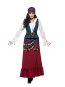Pirate Buccaneer Beauty Costume Deluxe Adult Purple