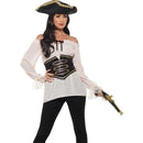 Deluxe Pirate Shirt Ladies Adult Ivory_1 sm-47356L