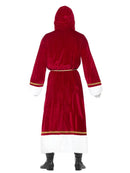 Santa Cloak Deluxe Adult Red with White Trim