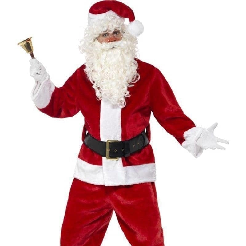 Deluxe Santa Costume & Hat Adult Red White_1 sm-25963