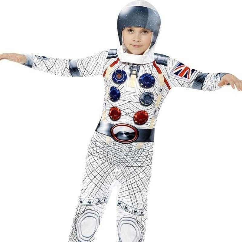 Deluxe Spaceman Costume Kids White_1 sm-43180L