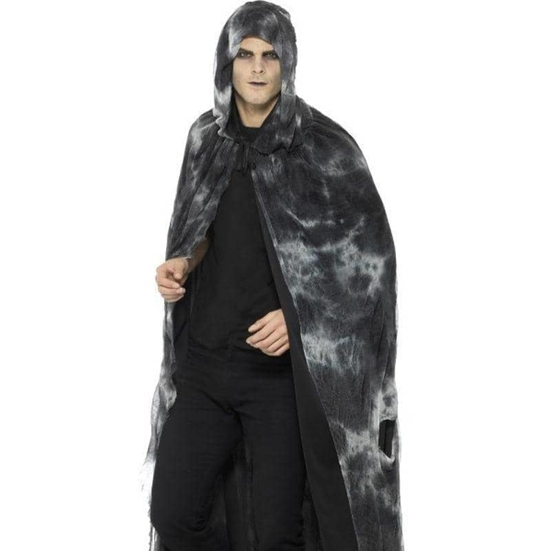 Deluxe Spellbound Decayed Cape Adult Black Green_1 sm-45108