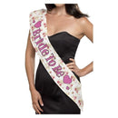 Deluxe Vintage Bride To Be Sash Adult Pink_2 