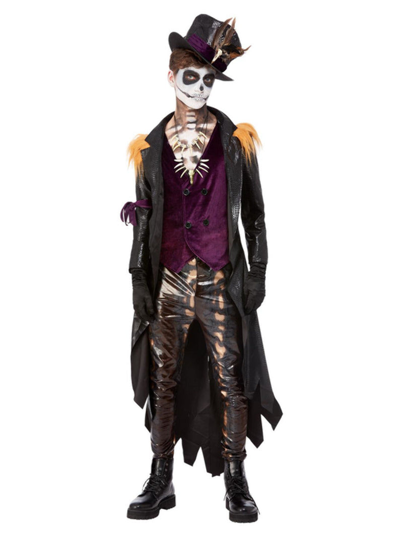 Deluxe Voodoo Witch Doctor Costume Adult Black Purple