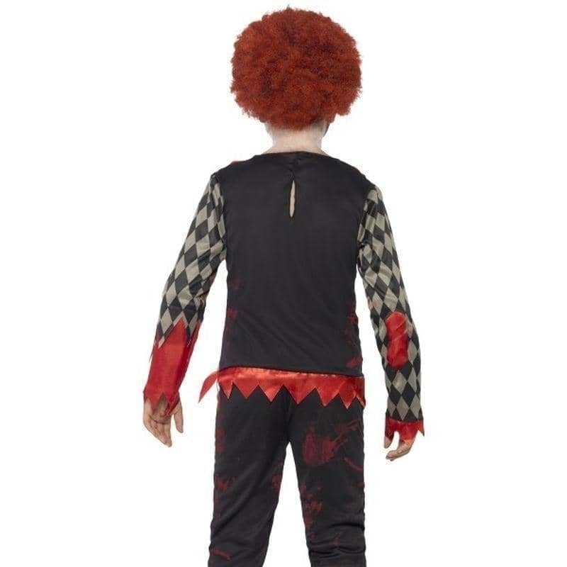 Deluxe Zombie Clown Costume Kids Red Green_5 