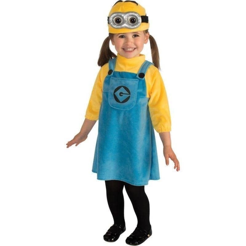 Despicable Me 2 Girls Minion Costume 2 MAD Fancy Dress