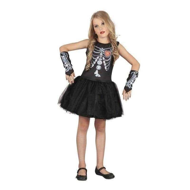 Diamond Skeleton Girl Childrens Costume_1 CF137