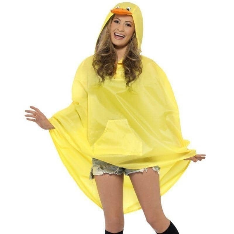 Duck Party Poncho Adult Yellow_1 sm-27613