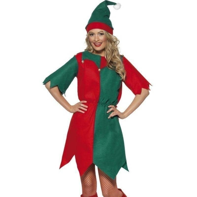 Elf Costume Adult Red Green_1 sm-21474M