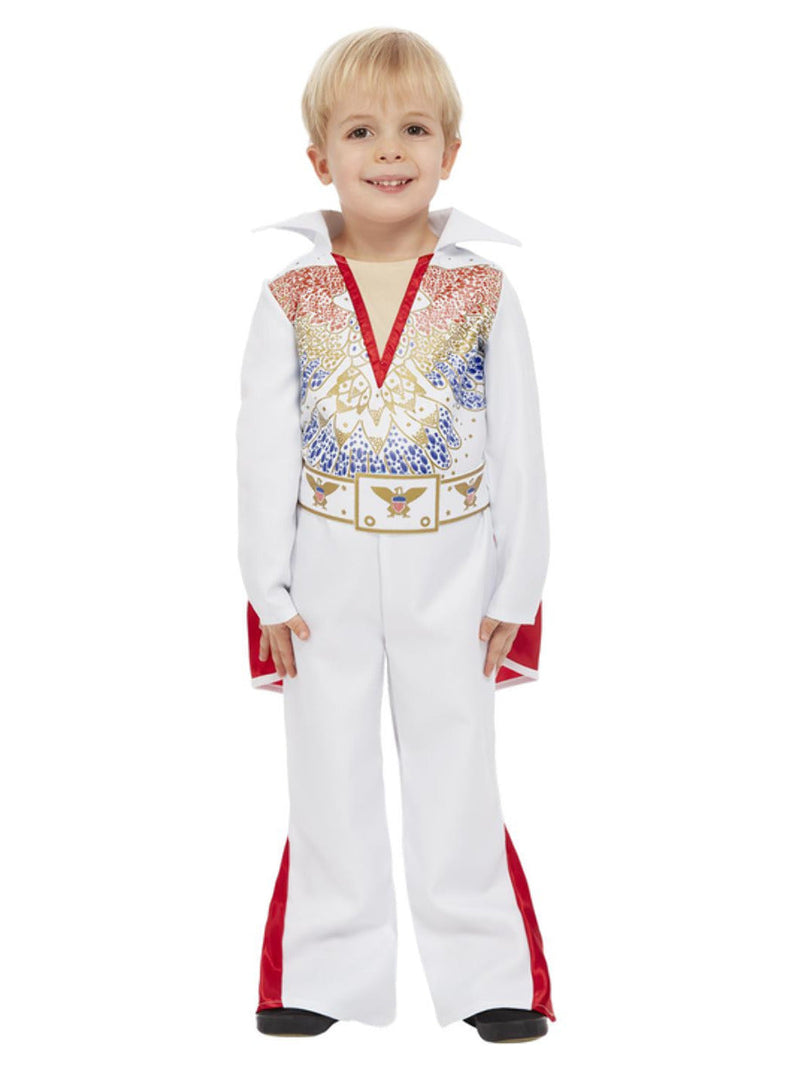 Elvis Presley King of Rock Toddler Costume Red White Jumpsuit