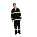 Fever Fireman Costume Adult Black_3 
