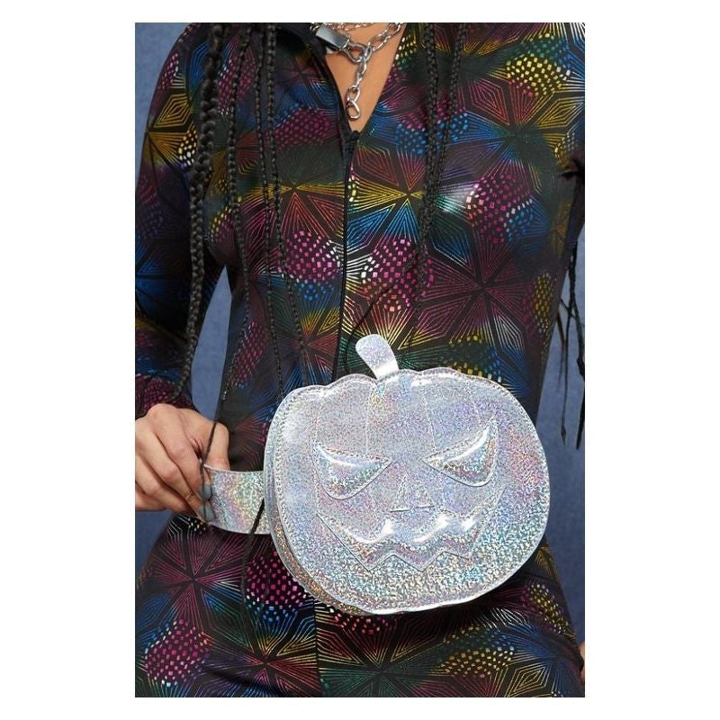 Fever Holographic Pumpkin Bum Bag Silver_1 sm-61156