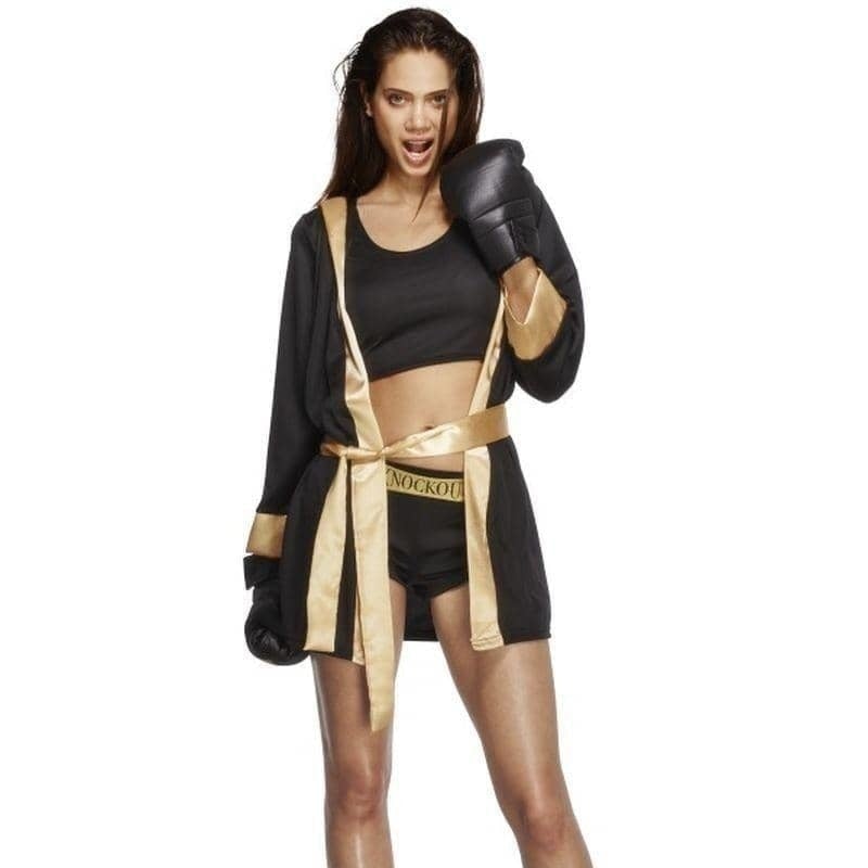 Fever Knockout Costume Adult Black Gold_1 sm-31126M