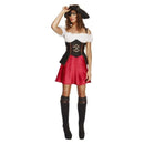 Fever Pirate Wench Costume Adult Black Red_4 