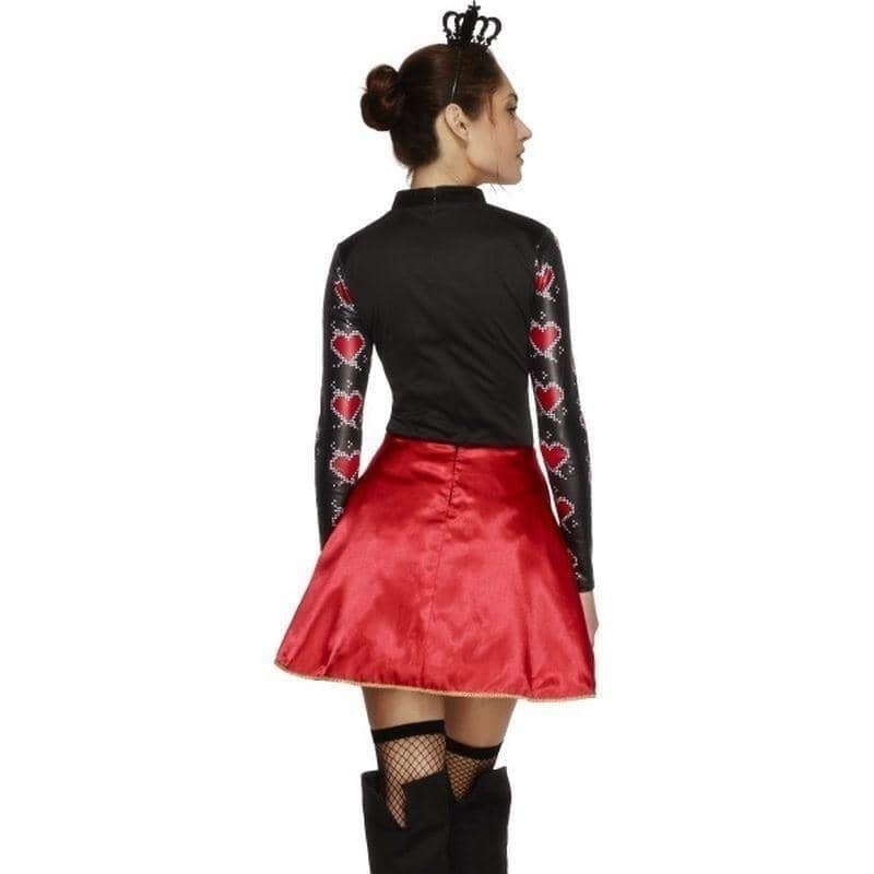 Fever Queen Of Hearts Costume Adult Black Red_2 sm-43479L