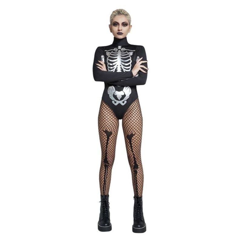 Fever Skeleton Costume Black & White_1 sm-52184L