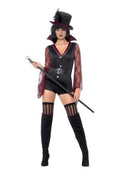 Fever Vampire Costume Adult Black_1 sm-44771M