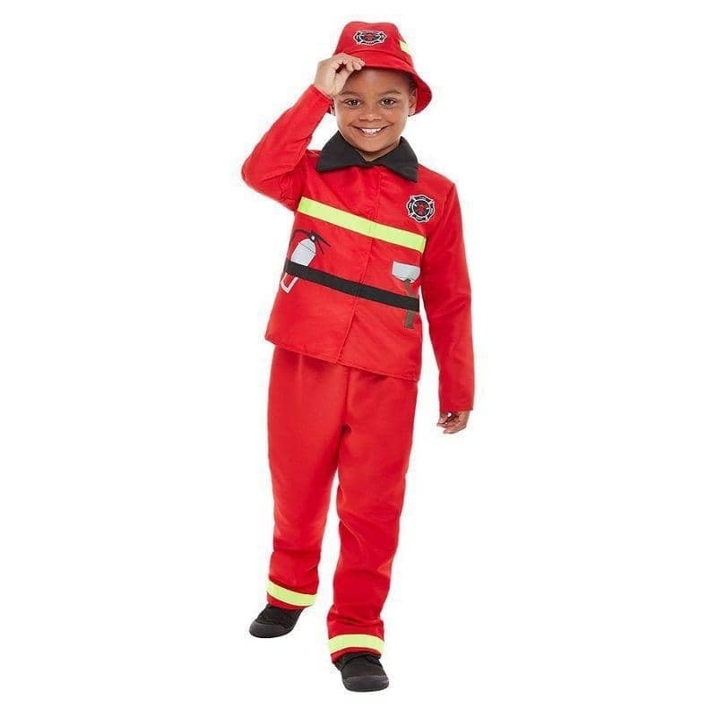 Fire Fighter Costume Child Red_1 sm-47715M